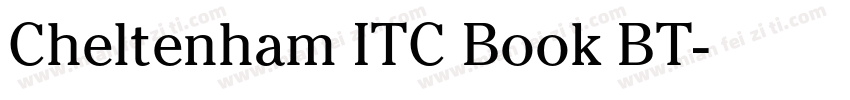 Cheltenham ITC Book BT字体转换